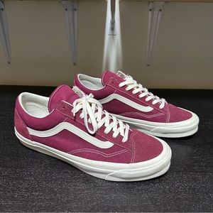 Vans vault og style 36 lx pomegranate red maroon